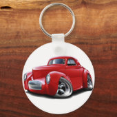 1941ウィリーズ赤い車 キーホルダー (正面)