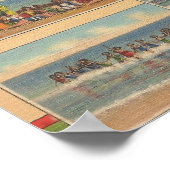 1941カロライナビーチ、ノースカロライナ ポスター (角)