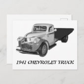 1941シボレートラック1942シボー ポストカード (正面/裏面)
