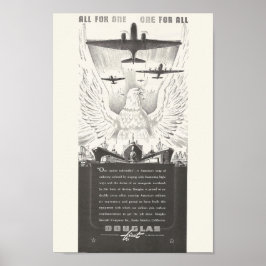 1941ダグラス航空機Ad ポスター