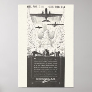 1941ダグラス航空機Ad ポスター