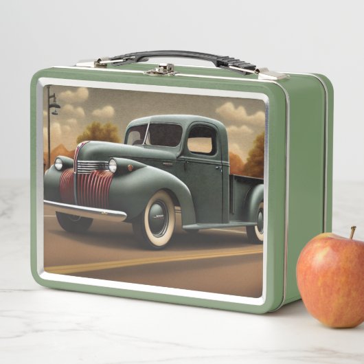 1941ピックアップトラック金属弁当箱 メタルランチボックス (インサイチュ)
