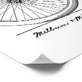 1941ヴィンテージ自転車フレックスフレーム特許アートプリント ポスター (角)