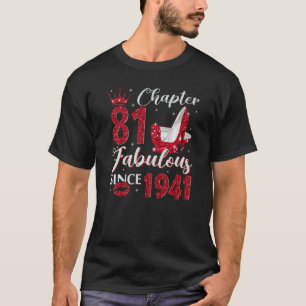 1941年から現在まで素晴らしい 第81回誕生日記念 Tシャツ