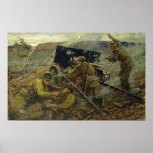1941年にモスクワの近くのYelnyaの戦い ポスター