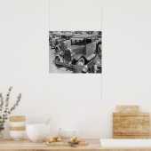 1941年のメイン通り車。ヴィンテージ写真 ポスター (キッチン)