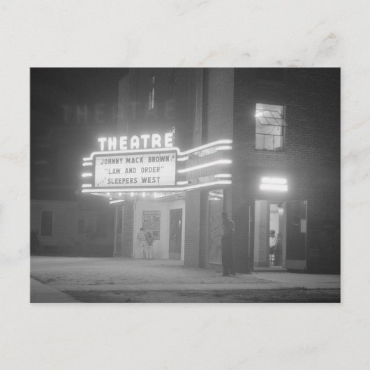 1941年の夜の映画館 ポストカード (正面)