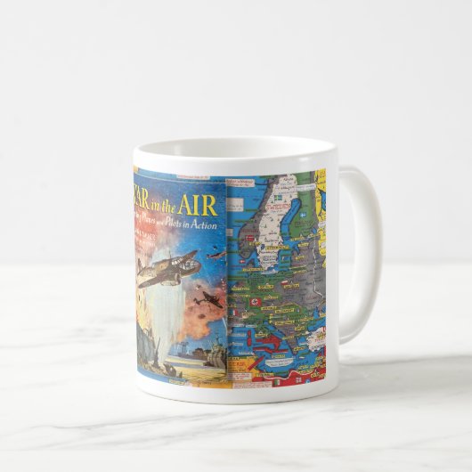 1941年の戦争第二次世界大戦のジュニアアダルトブックカバー コーヒーマグカップ (正面右)