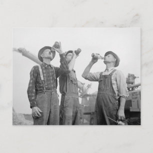 1941年の農家のビール ポストカード