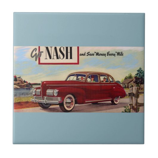 1941年のNashの自動車広告 タイル (正面)