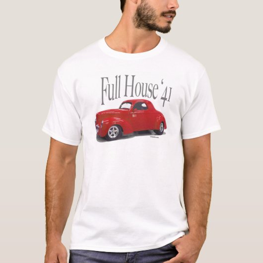 1941年のWillysのクーペのドラッグ車 Tシャツ (正面)