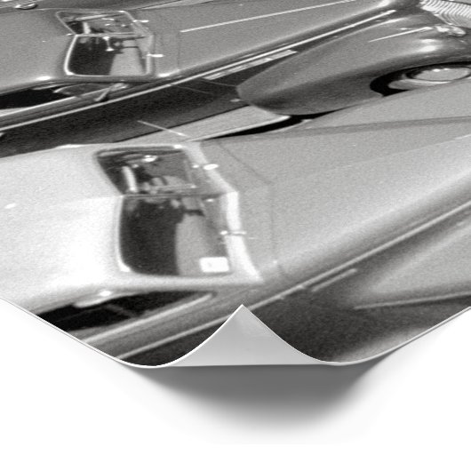 1941年シカゴの車。ヴィンテージ写真 ポスター (角)