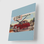 1941年ナッシュ自動車広告 スクエア壁時計 (傾斜)