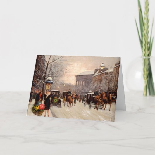 1941年パリのクリスマス シーズンカード (正面)