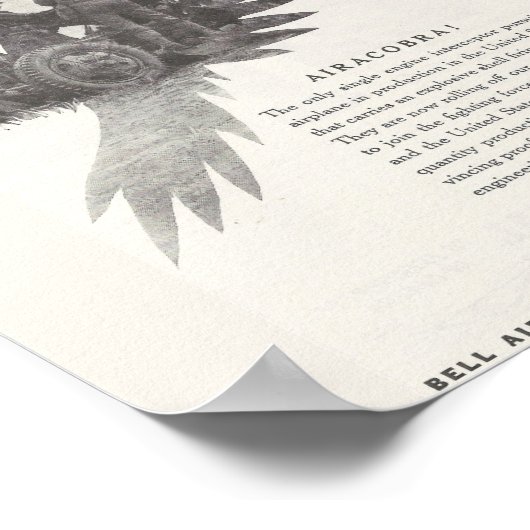 1941年ベル航空機 ポスター (角)