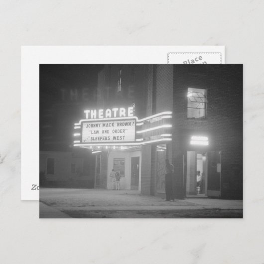1941年夜の映画館 ポストカード (正面/裏面)