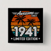 1941年生まれ1941年以来の1941年限定レトロ素晴らし。 缶バッジ (正面)