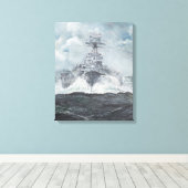 1941年5月23日Bismarck用フードヘッド2014 キャンバスプリント (インサイチュ (ウッドフロア))