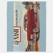 1941年Nash自動車広告 フリースブランケット (正面)