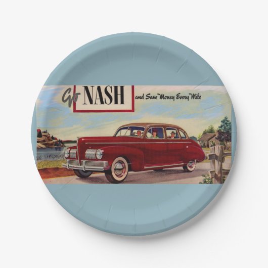 1941年Nash自動車広告 ペーパープレート (正面)