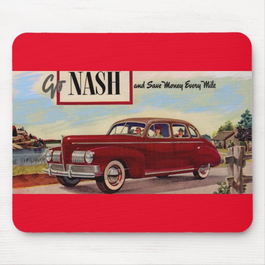 1941年Nash自動車広告 マウスパッド (正面)