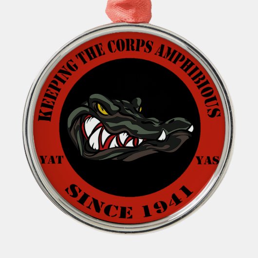 1941赤 メタルオーナメント (正面)