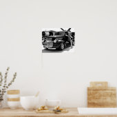 1941 Chevyピックアップ改造トラックピンアップガール ポスター (キッチン)