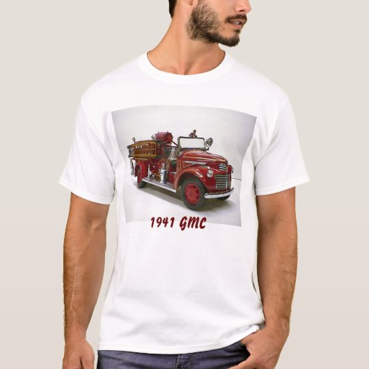 1941 GMCの消防車のPumper Tシャツ (正面)