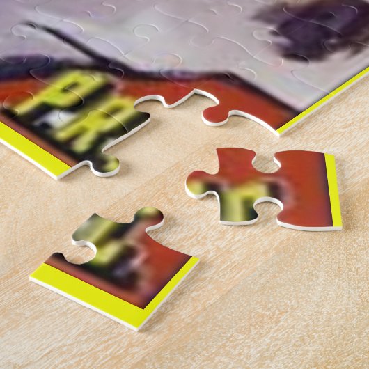 1942ヒョウの爪の映画のポスター ジグソーパズル (側面)