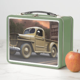 1942ピックアップトラック金属弁当箱 メタルランチボックス