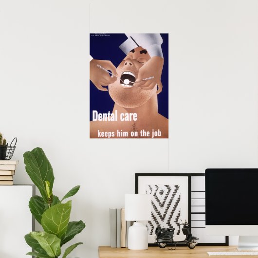 1942ヴィンテージ海軍歯科衛生用ポスター ポスター (ホームオフィス)
