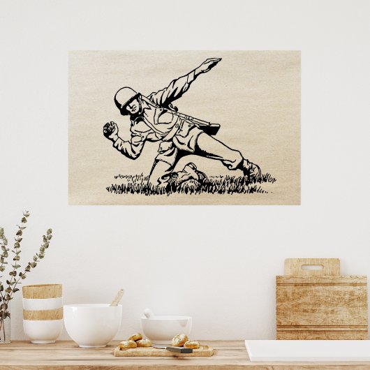 1942ヴィンテージ第二次世界大戦 ポスター (キッチン)