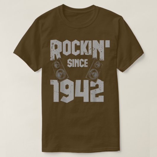 1942年からロックンロックヴィンテージファン80th Bir Tシャツ (デザイン正面)