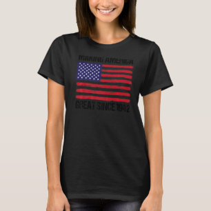 1942年から80番目の誕生日が素晴らしアメリカを創る Tシャツ