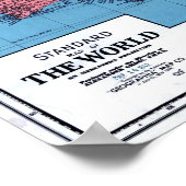 1942年の世界地図 ポスター (角)