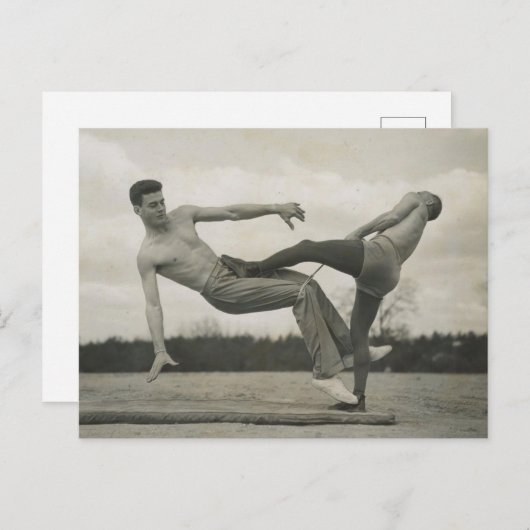 1942年の戦闘訓練 ポストカード (正面/裏面)