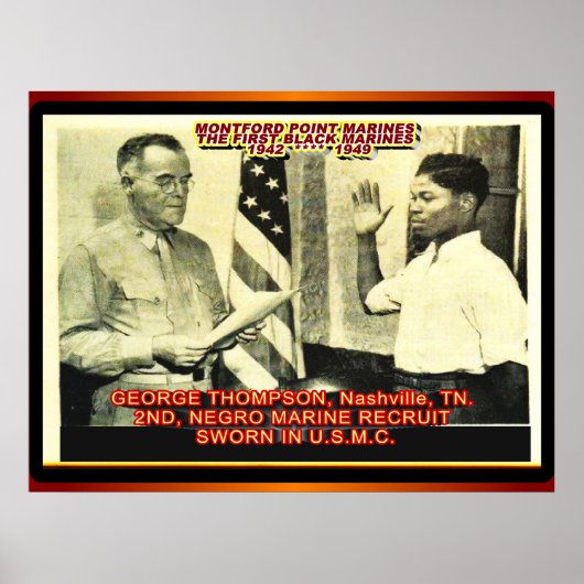 1942年の第2回ネグロ・マリンリクルート ポスター (正面)