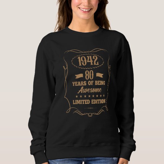 1942年の80素晴らし年 スウェットシャツ (正面)