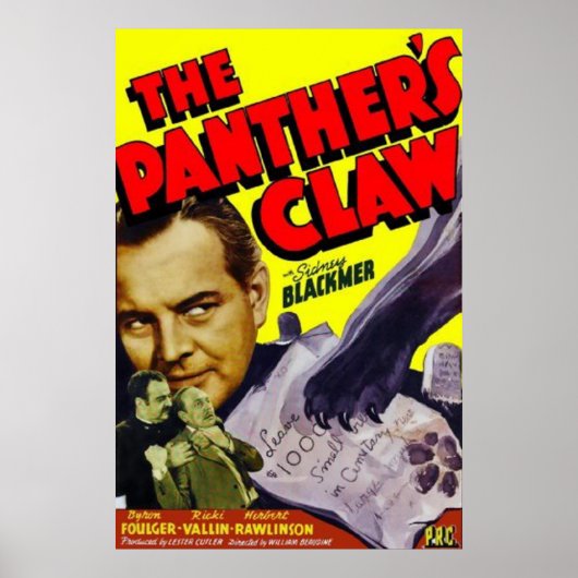 1942年パンサーのクロー映画ポスター ポスター (正面)