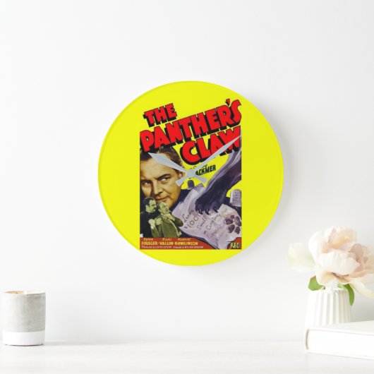 1942年パンサーのクロー映画ポスター ラージ壁時計 (ホーム)