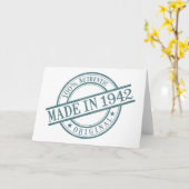 1942年丸ゴム印ロゴ誕生年 カード (黄色い花)