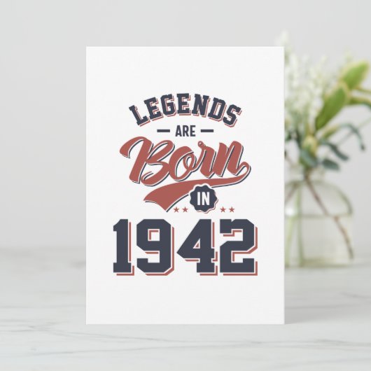 1942年伝説は生まれる誕生日ギフト 招待状 (スタンド正面)