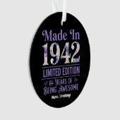 1942年製 フローラル 84歳の誕生日 おめでとう オーナメント (正面)