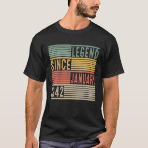 1942年1月80日80年誕生日以来の伝説 Tシャツ
