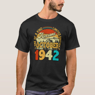1942年10月素晴らし80誕生以来80歳 Tシャツ