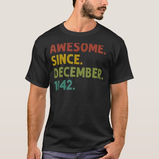 1942年12月素晴らし80日バードから80歳 Tシャツ (正面)