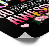 1942年12月80日誕生日80年素晴らしフローラ ポスター (角)