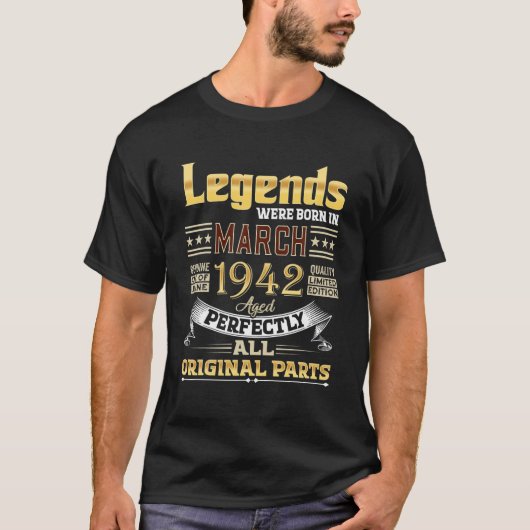 1942年3月80歳80歳誕生日伝説はBo Tシャツ (正面)