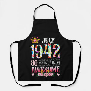 1942年7月80誕生日80年素晴らしフローラ エプロン
