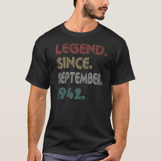 1942年9月以来80歳のヴィンテージ伝説8 Tシャツ